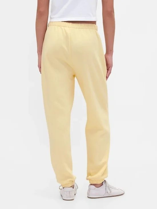 GAP Pale Yellow Women's Jogger Set - Soft Pullover & Track Pants Sz. XL - Picture 4 of 6